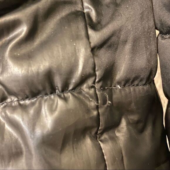 Women's alternative down puffer quilted black reversible Jacket S/M - Picture 3 of 12